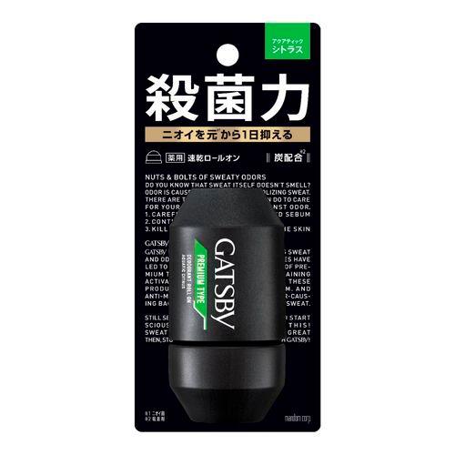 ギャツビー プレミアムタイプデオドラントロールオン アクアティックシトラス 60mL【医薬部外品】