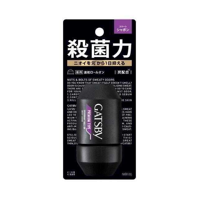 ギャツビー プレミアムタイプデオドラントロールオン スマートシャボン 60mL【医薬部外品】