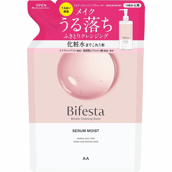 ビフェスタ ミセラークレンジングウォーター セラムモイスト つめかえ用 360mL