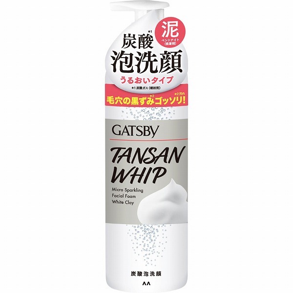 ギャツビー マイクロスパークリング泡洗顔 ホワイトクレイ 200g