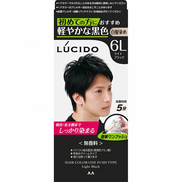 ルシード ワンプッシュケアカラー 6L ライトブラック 【医薬部外品】