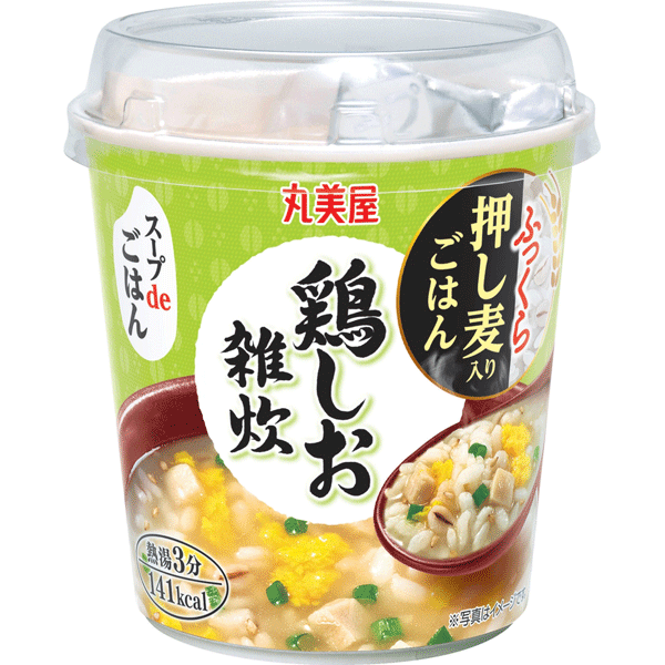 丸美屋 スープdeごはん鶏しお雑炊 70.3g×48個入り(1ケース6個入り、8ケースセット) (KT)