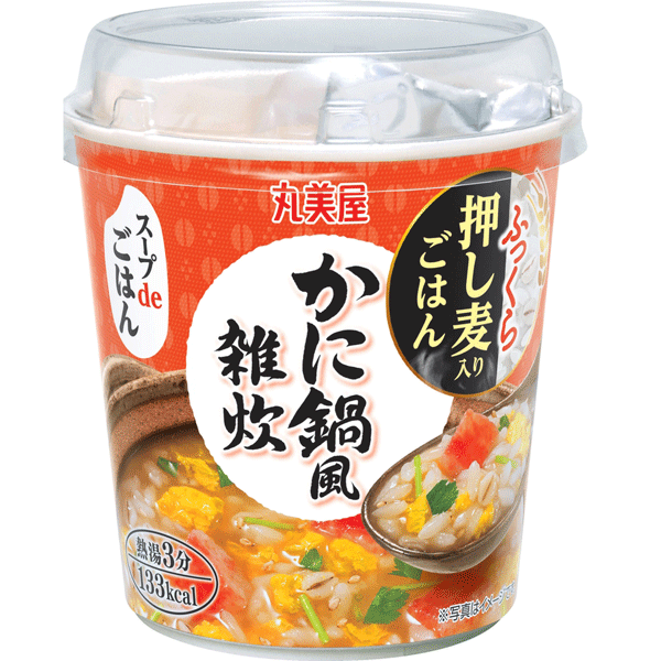 丸美屋 スープdeごはんかに鍋風雑炊 69g×48個入り(1ケース6個入り、8ケースセット)  (KT)