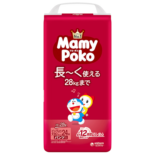 マミーポコパンツ ビッグより大きい 24枚 ドラえもん 3パック(1ケース)