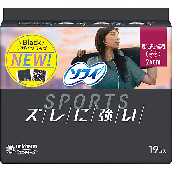 ソフィSPORTS 260羽つき(19枚)×3個セット【医薬部外品】