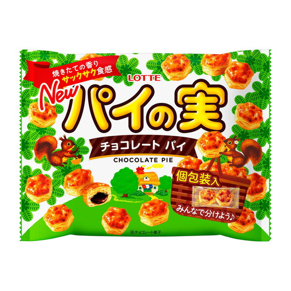 ロッテ　パイの実シェアパック 124g×18個入り(1ケース)