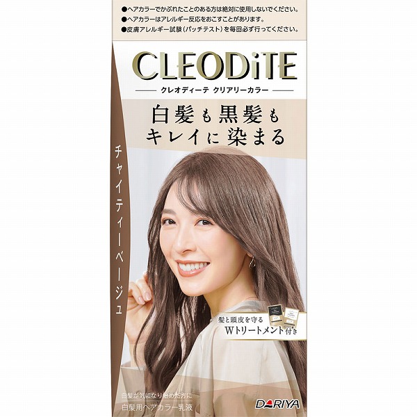 クレオディーテ クリアリーカラー (白髪用) チャイティーベージュ 【医薬部外品】
