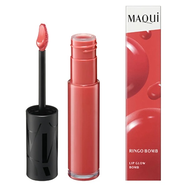 資生堂 マキアージュリップグロウボム BE215 ももボム 5g