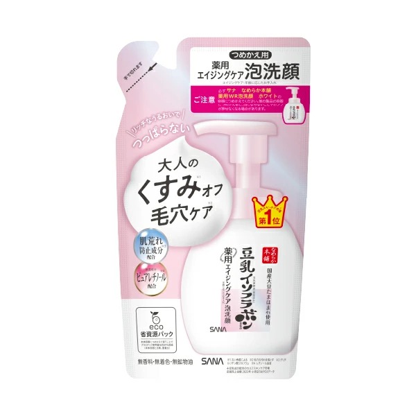 サナ なめらか本舗 薬用 WR 泡洗顔 ホワイト つめかえ用 180ml