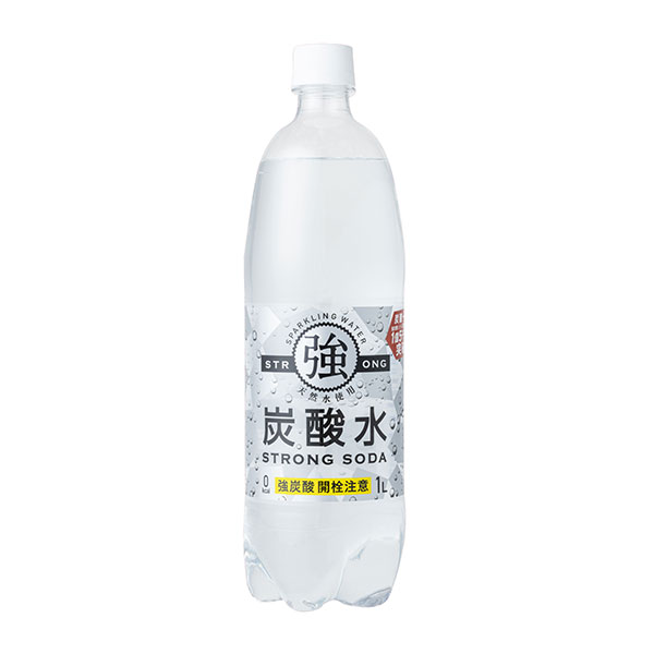 友桝飲料 強炭酸水  1000ml×15本入り (1ケース) (KK)