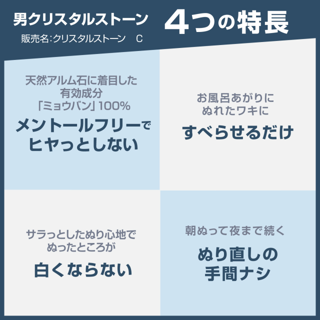 デオナチュレ 男クリスタルストーン 60g（医薬部外品）