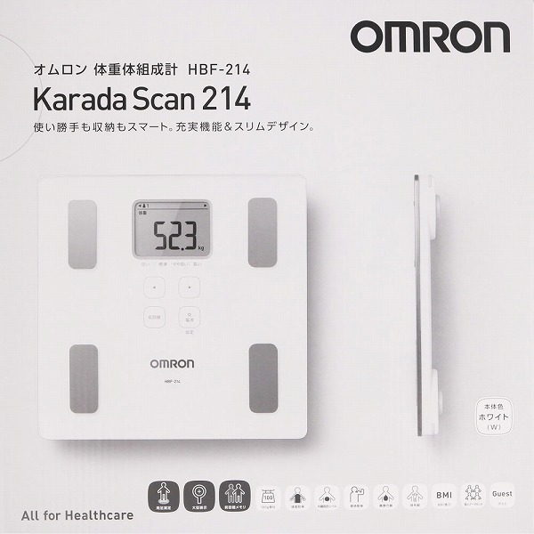 オムロン 体重体組成計 カラダスキャン ＨＢＦ－214－Ｗ