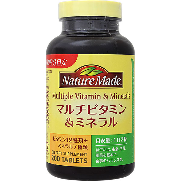 ネイチャーメイド マルチビタミン＆ミネラル(181.8g（909mg×200粒）)