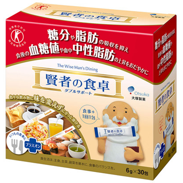 大塚製薬 - 【箱入配送／7箱セット】賢者の食卓 6g×30包　24時間以内発送 賢者の食卓ダブルサポート 6g×30包 (大塚製薬)【特定保健用食品】