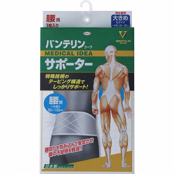 バンテリンコーワサポーター 腰用 大きめサイズ
