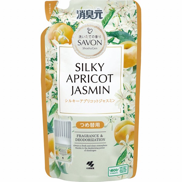 消臭元 SAVON つめ替用 シルキーアプリコットジャスミン 400mL