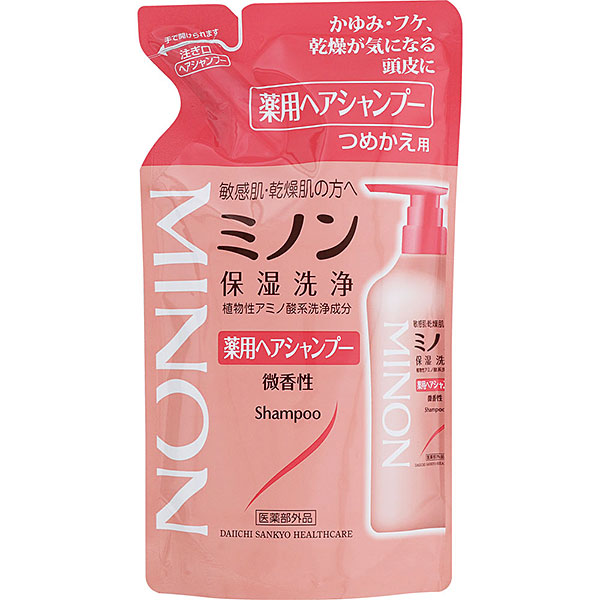 ミノン薬用ヘアシャンプー つめかえ用　380mL【医薬部外品】