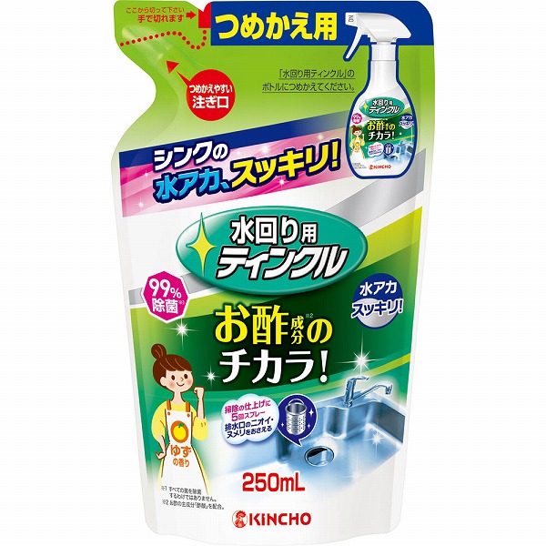 水回り用ティンクル 防臭プラスＶ つめかえ用 250mL