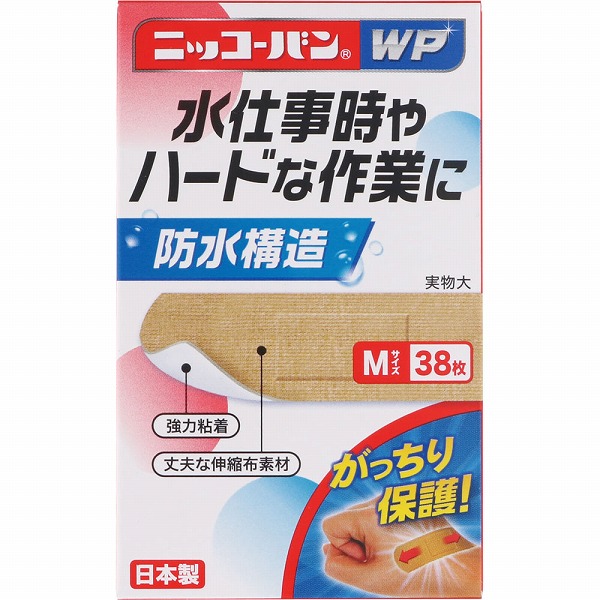 ニッコーバン ＷＰ Ｎｏ．504 Ｍサイズ 38枚【一般医療機器】