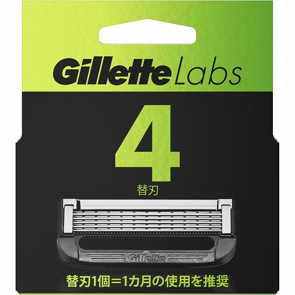ジレットラボ角質除去バー搭載替刃4B (4個入り)