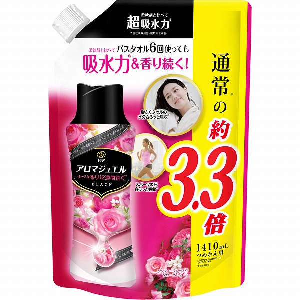 アロマジュエル ローズ&フローラル 詰め替え 415mL 10個セット レノアアロマジュエル アンティークローズ&フローラルの香り