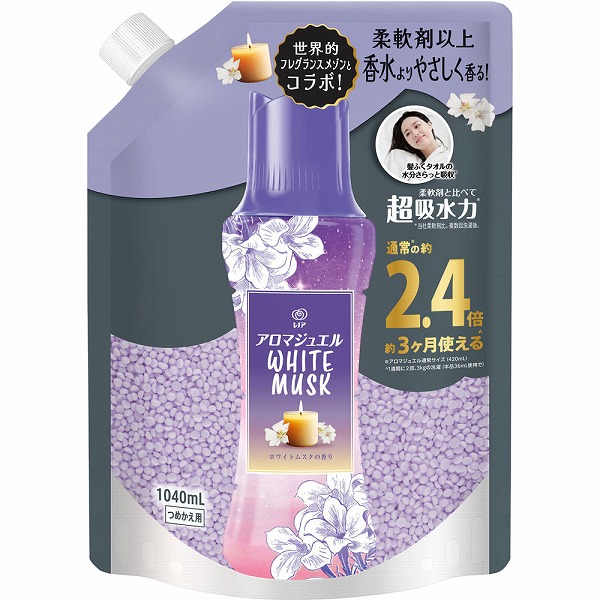 レノアアロマジュエル ホワイトムスクの香りつめかえ用特大サイズ 1040mL