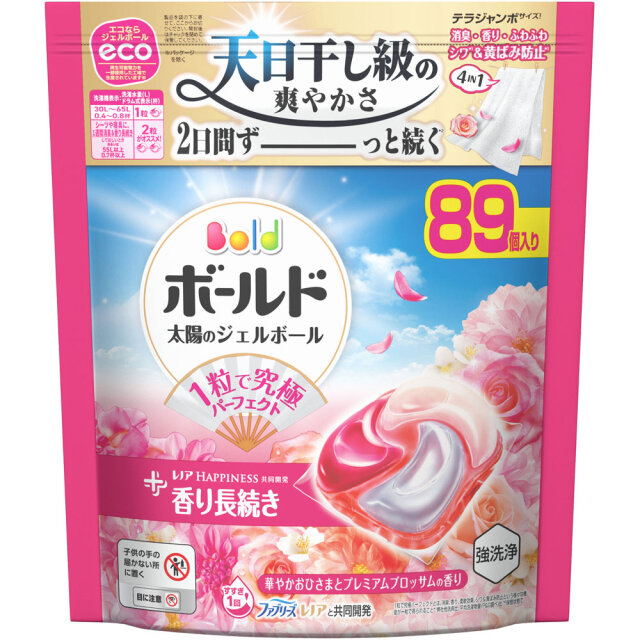 ボールドジェルボール4D 華やかプレミアムブロッサムの香り つめかえ用テラジャンボサイズ 1.57kg（89個）