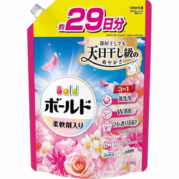 ボールドジェル 華やかプレミアムブロッサムの香り つめかえ用超特大サイズ 690g