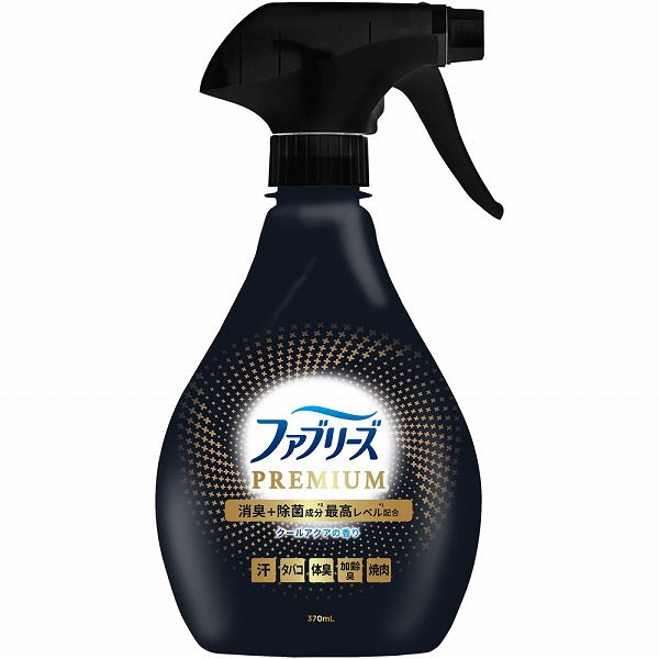 ファブリーズＷ除菌+消臭 プレミアムメン クールアクアの香り 本体 370mL