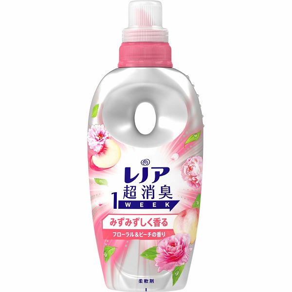 レノア超消臭1week みずみずしく香るフローラル&ピーチの香り 490mL