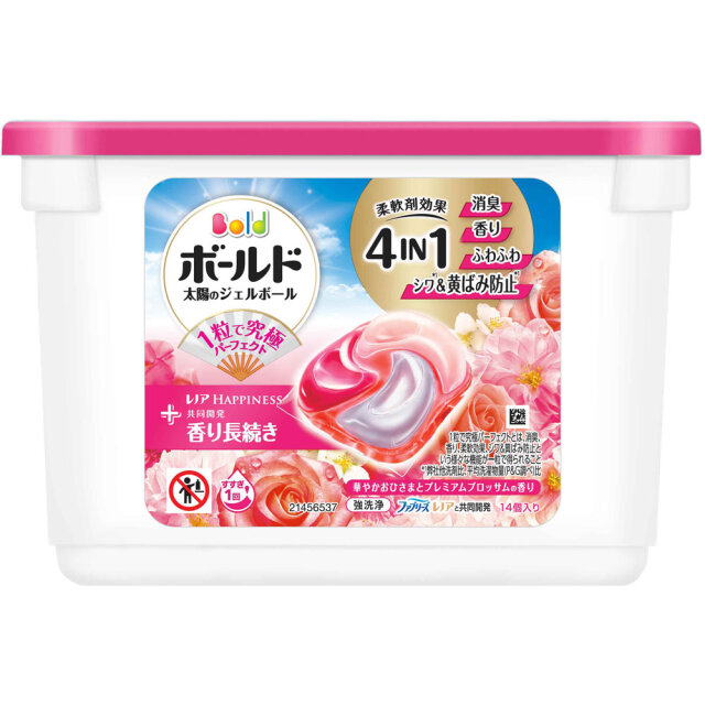 ボールドジェルボール4D 華やかおひさまとプレミアムブロッサムの香り 本体 (14個入)