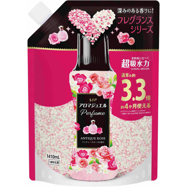 レノアアロマジュエル アンティークローズ＆フローラルの香りつめかえ用超特大サイズ 1410mL×5個 (1ケース)
