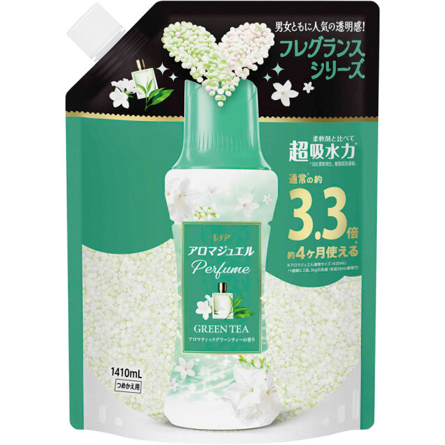レノアアロマジュエル グリーンティーの香りつめかえ用超特大サイズ 1410mL×5個 (1ケース)