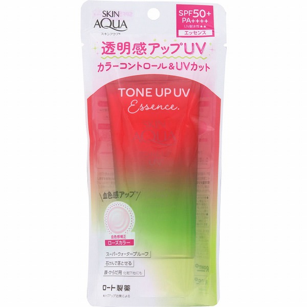 スキンアクア トーンアップUVエッセンス ローズ 80g