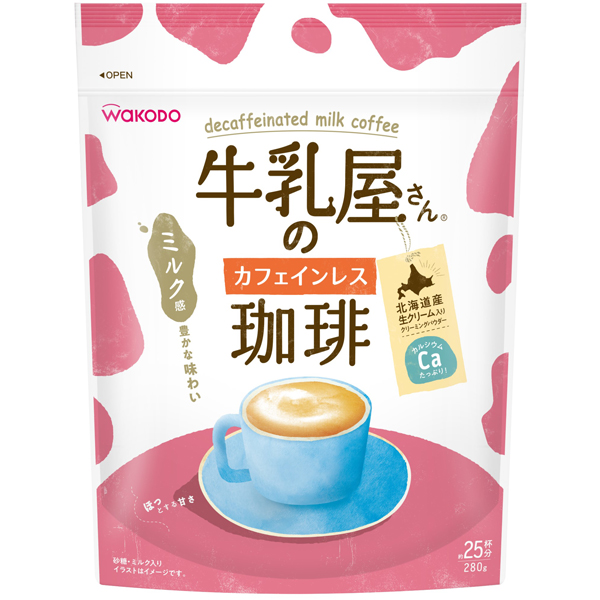 和光堂 牛乳屋さんのカフェインレス珈琲 280g×12個入り (1ケース) 