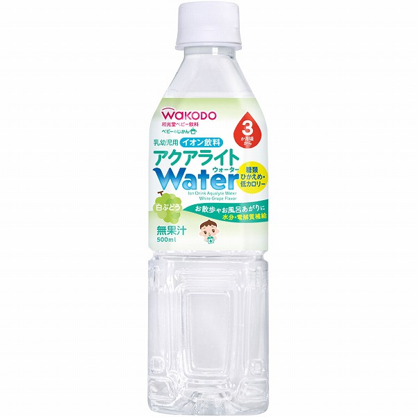 和光堂 ベビーのじかん アクアライトWater 白ぶどう 500mL×24本入り (1ケース)