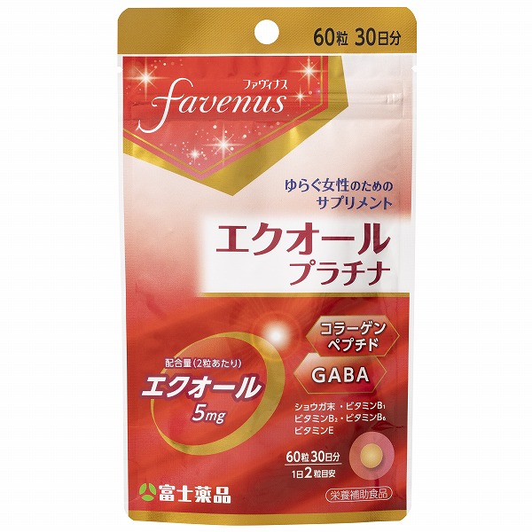 ファヴィナス エクオールプラチナ (60粒)【栄養機能食品】