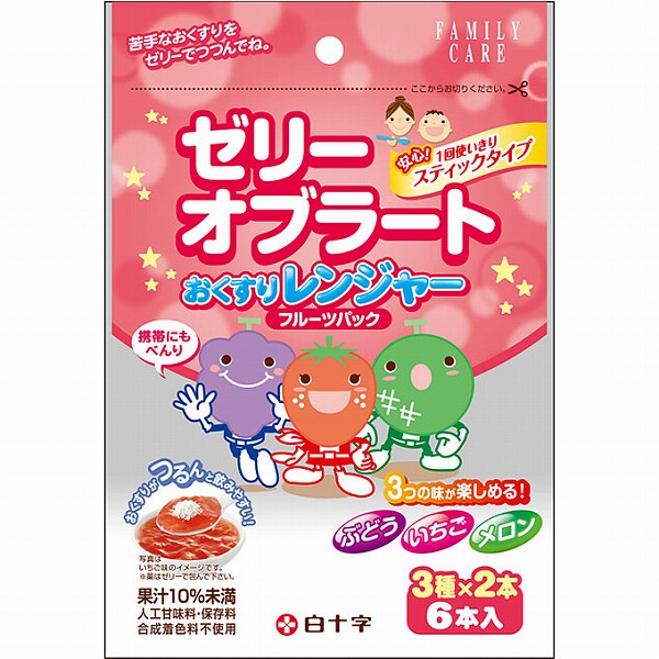 ＦＣおくすりレンジャー フルーツパック 3種×2本入 (計6本）