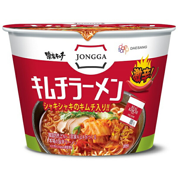 大象ジャパン 宗家キムチラーメン (ビッグカップ) 140g (5ケース 計60個入り)