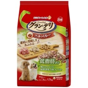 グラン・デリふっくら仕立て低脂肪鶏ささみ・ビーフ・緑黄色野菜・小魚・角切りビーフ粒入り 1.7kg×4袋入り (1ケース)