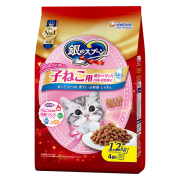 銀のスプーン贅沢うまみ仕立て子ねこ用まぐろ・かつお・煮干し・白身魚・しらす味 1.2kg×6個 (1ケース)