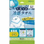 医食同源ドットコム くるっと冷感タオル フレッシュペアーの香り 5枚