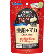 オリヒロ かんでおいしいチュアブルサプリ 亜鉛＋マカ 45g(90粒/1粒500mg【栄養機能食品】