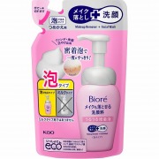 ビオレ メイクも落とせる洗顔料 うるうる密着泡 つめかえ用 140mL　花王