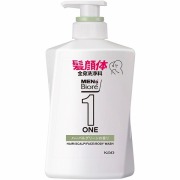 メンズビオレONE オールインワン全身洗浄料 爽やかなハーバルグリーンの香り 本体 480ml　花王