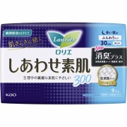 ロリエ しあわせ素肌 消臭プラス 多い夜用 羽つき 9個×3袋セット【医薬部外品】　花王