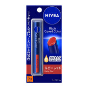 ニベア リッチケア＆カラーリップ ルビーレッド 2g 　花王