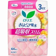 ロリエさらピュア吸水 超吸収スリム 3cc パウダリーフラワーの香り 44枚×3袋セット