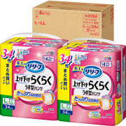 花王リリーフ 上げ下げらくらくうす型パンツ ４回分 Ｌ-ＬＬ 34枚 2パック　花王