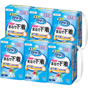 リリーフ　パンツタイプ　まるで下着２回分　Ｌ～LL18枚　6パック(1ケース) 　花王